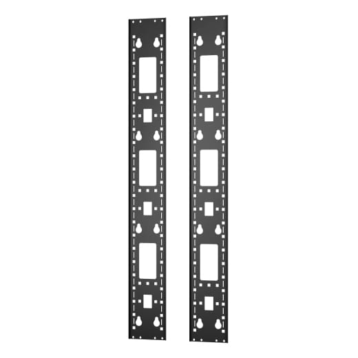 APC Easy Rack - Rack-Zubehörkanal (vertikal) - Schwarz - 24U (Packung mit 2)