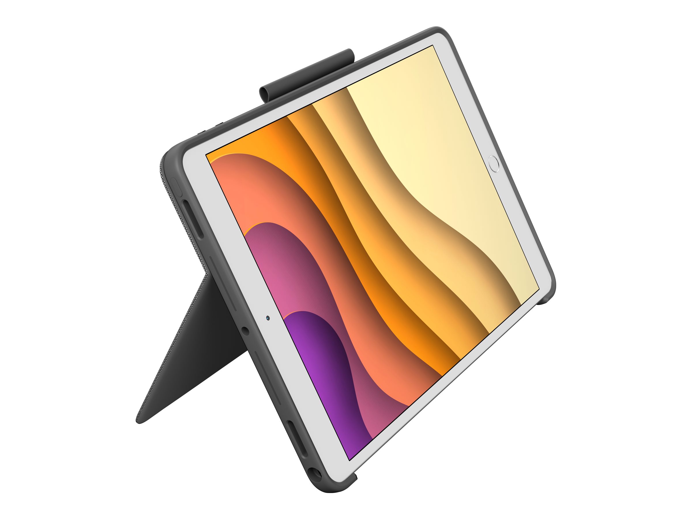 Logitech Combo Touch - Tastatur und Foliohülle - mit Trackpad - hinterleuchtet - Apple Smart connector - QWERTY - Spanisch - Graphite - für Apple 13-inch iPad Pro (M4)