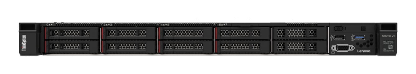 Lenovo ThinkSystem SR250 V3 7DCL - 1U - 1-Weg - 1 x Xeon 6353P / 2.7 GHz - RAM 32 GB - Hot-Swap 6.4 cm (2.5")