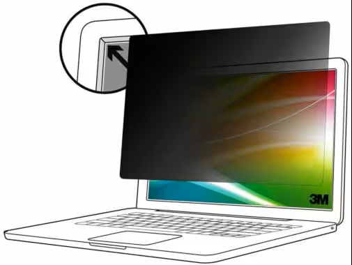 3M Bright Screen Blickschutzfilter für 14in Laptop, 16:9, BP140W9B, 35,6 cm (14"), 16:9, Laptop, Rahmenloser Blickschutzfilter, Glänzend/Matt, Anti-Glanz, Anti-Strahlung