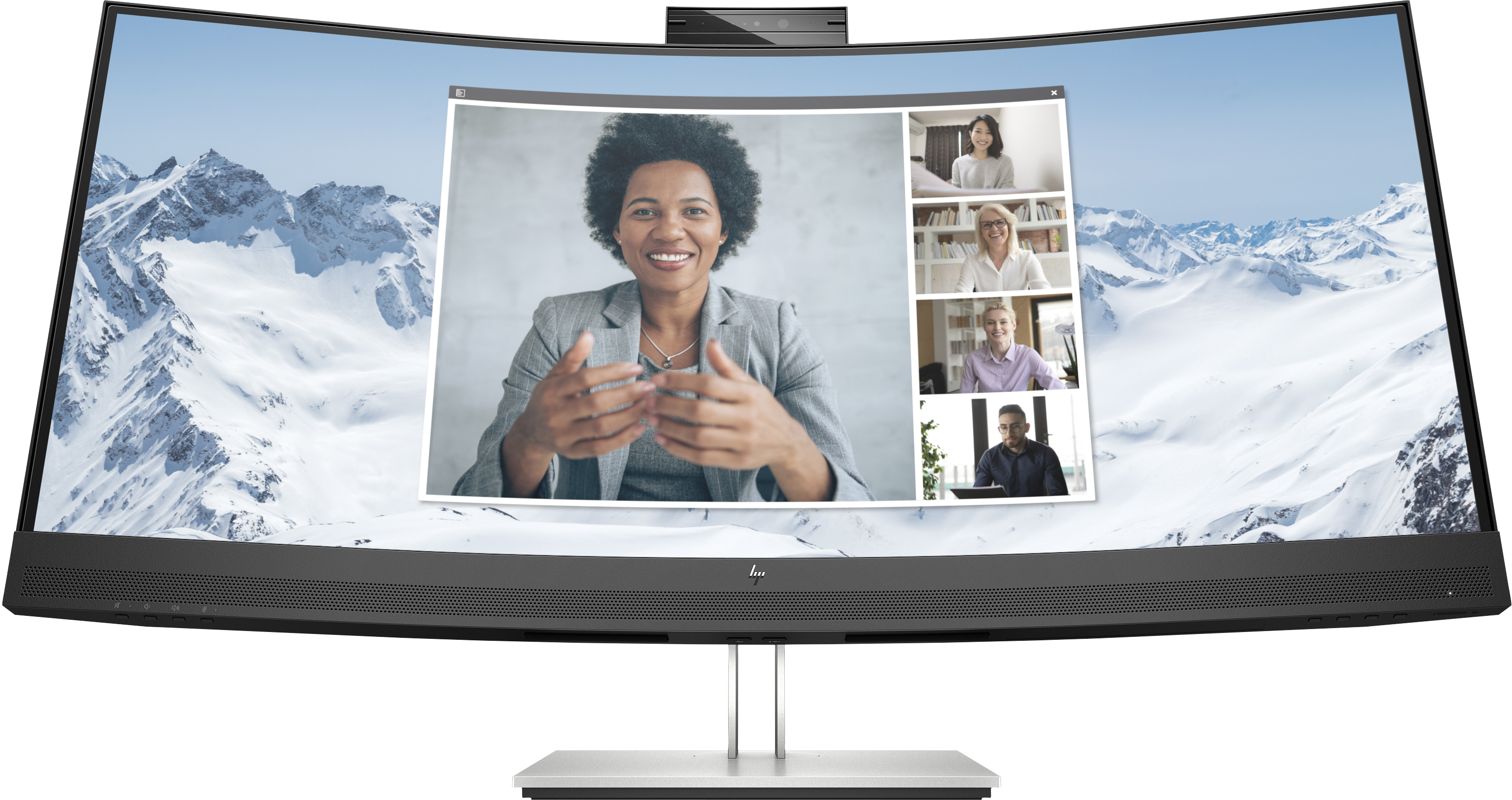 HP E34m G4 Conferencing Monitor - E-Series - LED-Monitor - gebogen - 86.36 cm (34")