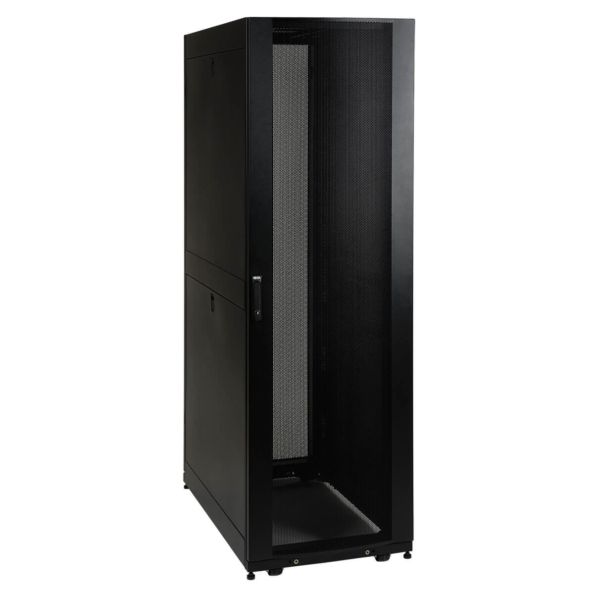 Tripp 42U Rack Enclosure 32" Depth w Doors & Sides 3000lb Capacity - Schrank Netzwerkschrank - Schwarz - 42HE - 48.3 cm (19")