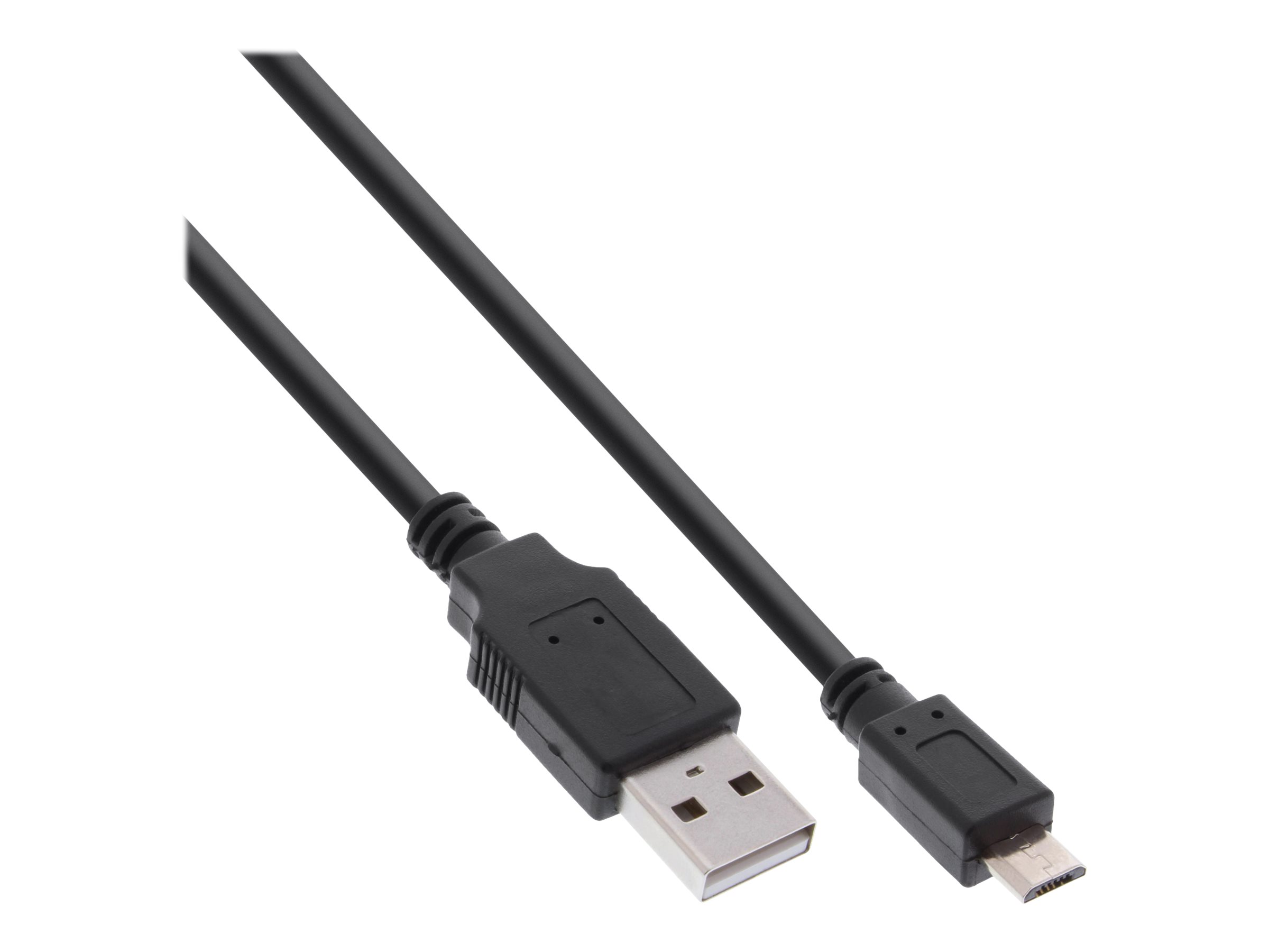 InLine Micro-USB 2.0 Kabel - Schnellladekab. - USB-A ST/Micro-B ST - schwarz - 1,8m