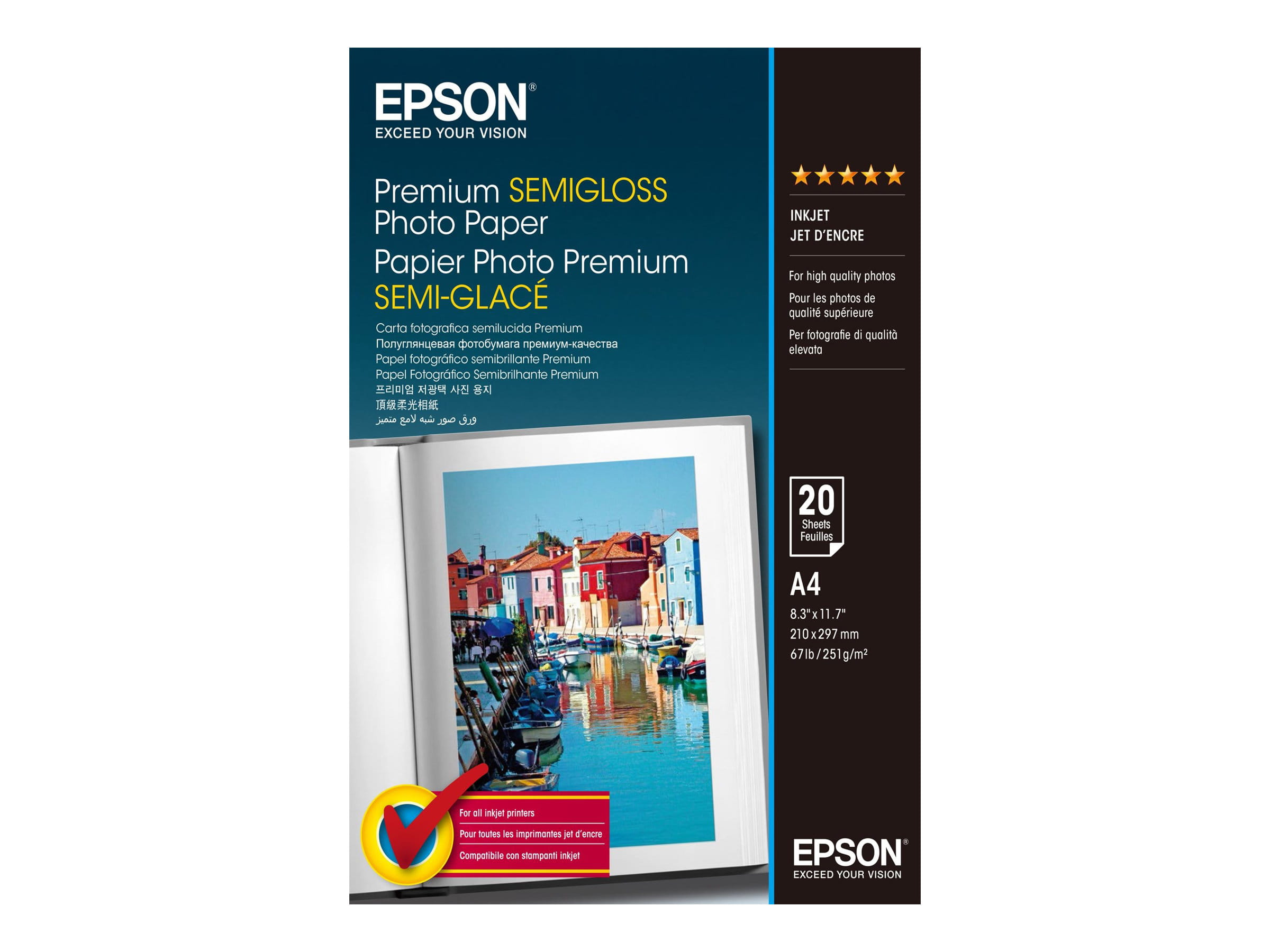 Epson Premium - Halbglänzend - A4 (210 x 297 mm)