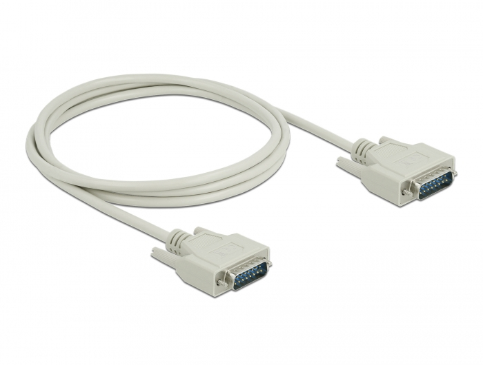 Delock Kabel seriell - 15 pin D-Sub (DB-15) (M)