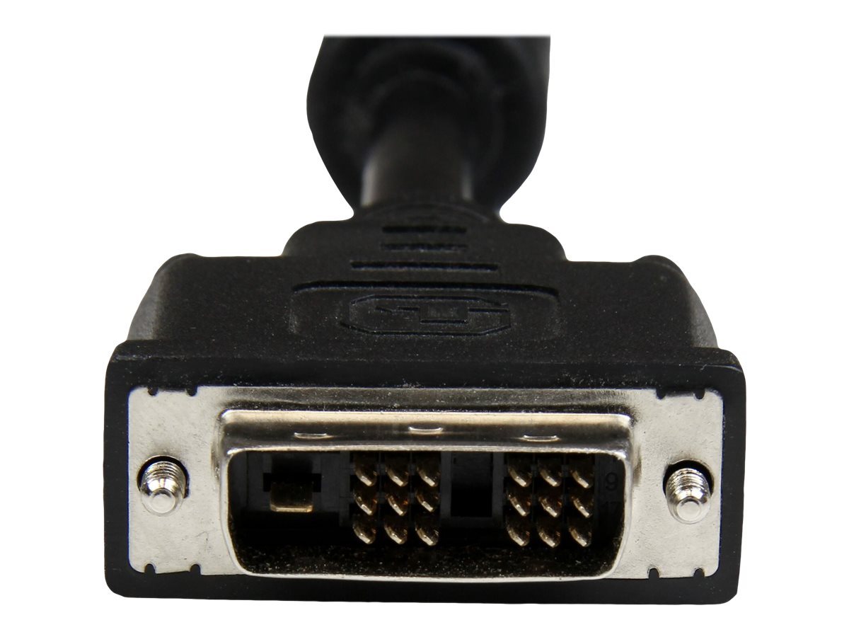 StarTech.com 3m DVI-D Single Link Kabel - St/St - DVI Monitorkabel - 1920x1200 - DVI Verbindungskabel/Anschlusskabel - Schwarz - DVI-Kabel - Single Link - DVI-D (M)