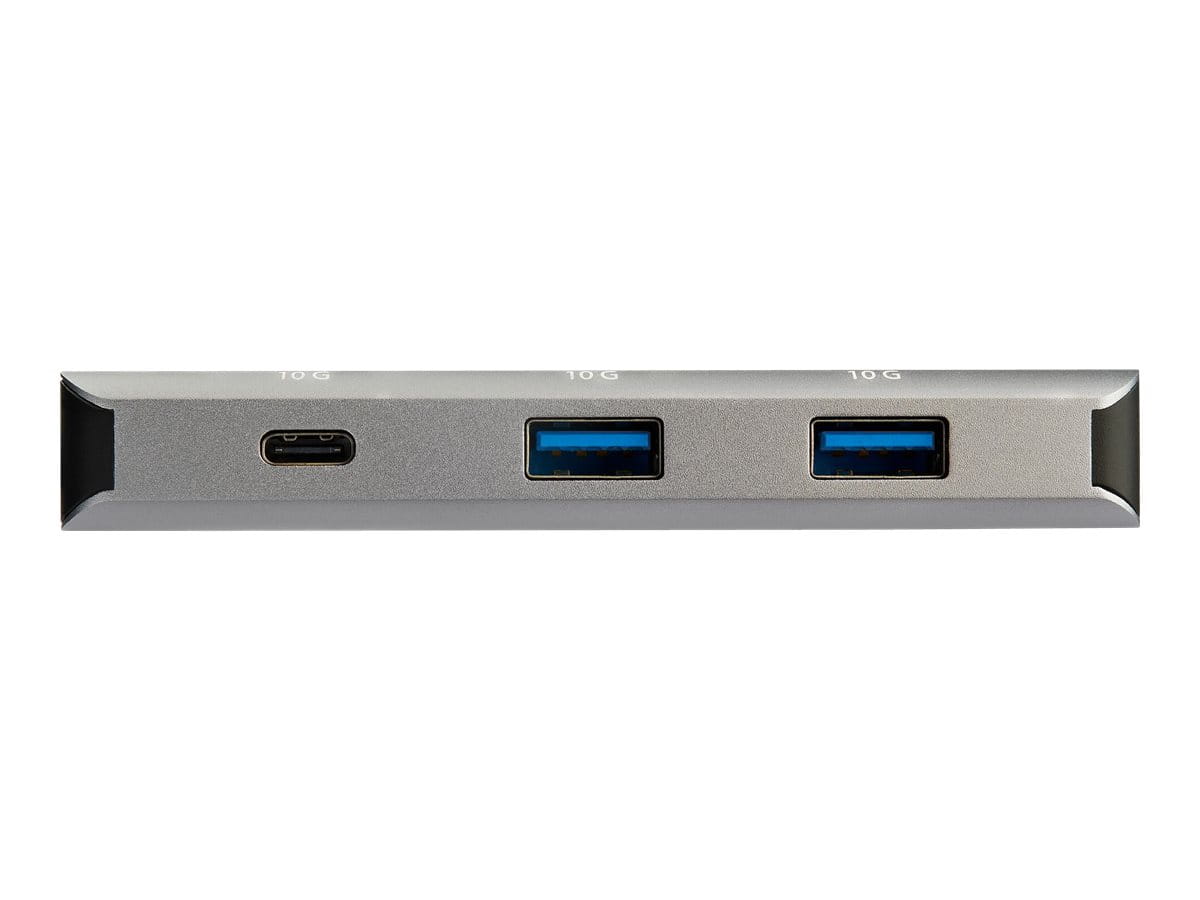 StarTech.com HB31C2A1CGB 3-Port-USB-C-Hub (mit LAN-Anschluss , 10 Gbit/s, 2x USB-A und 1x USB-C, 25 cm Hostkabel)