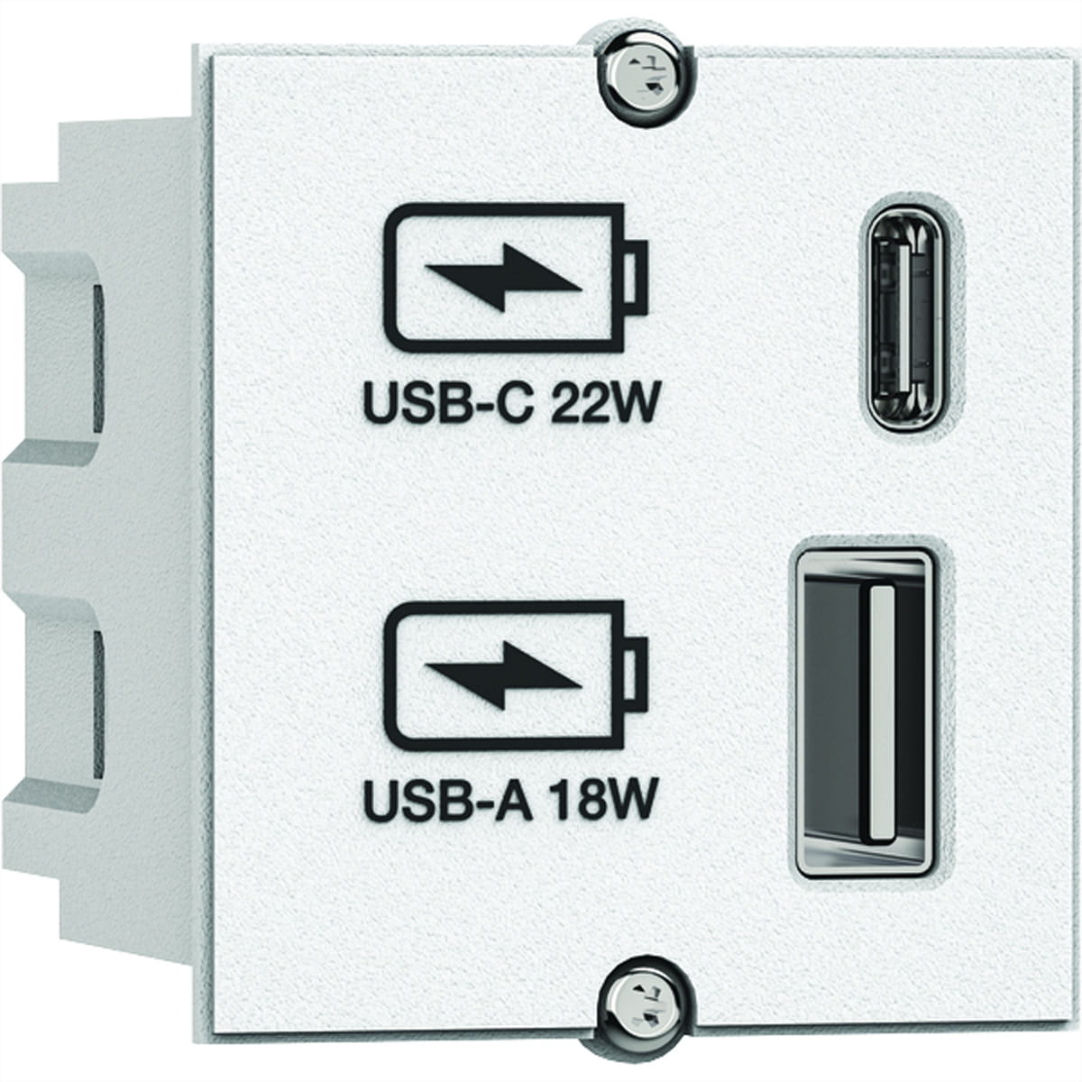 Bachmann 917.2271 - USB A/C 22Watt Charger CM weiss