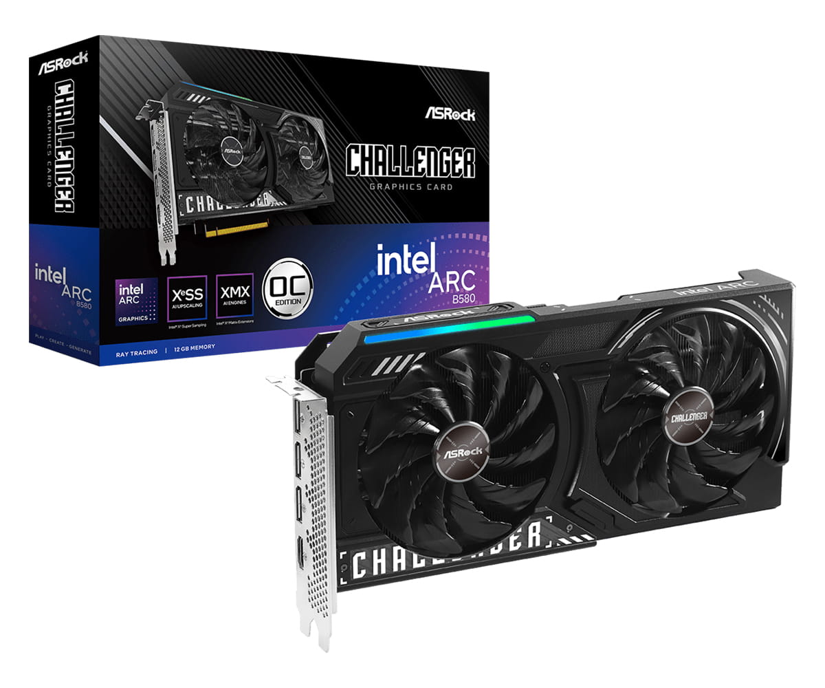 ASRock Challenger Intel Arc B580 12GB OC - Grafikkarte