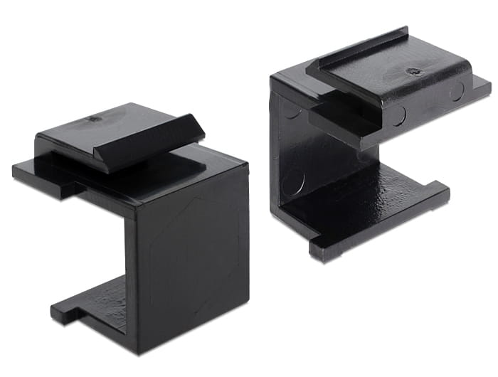 Delock Modulareinsatzkappe - Schwarz (Packung