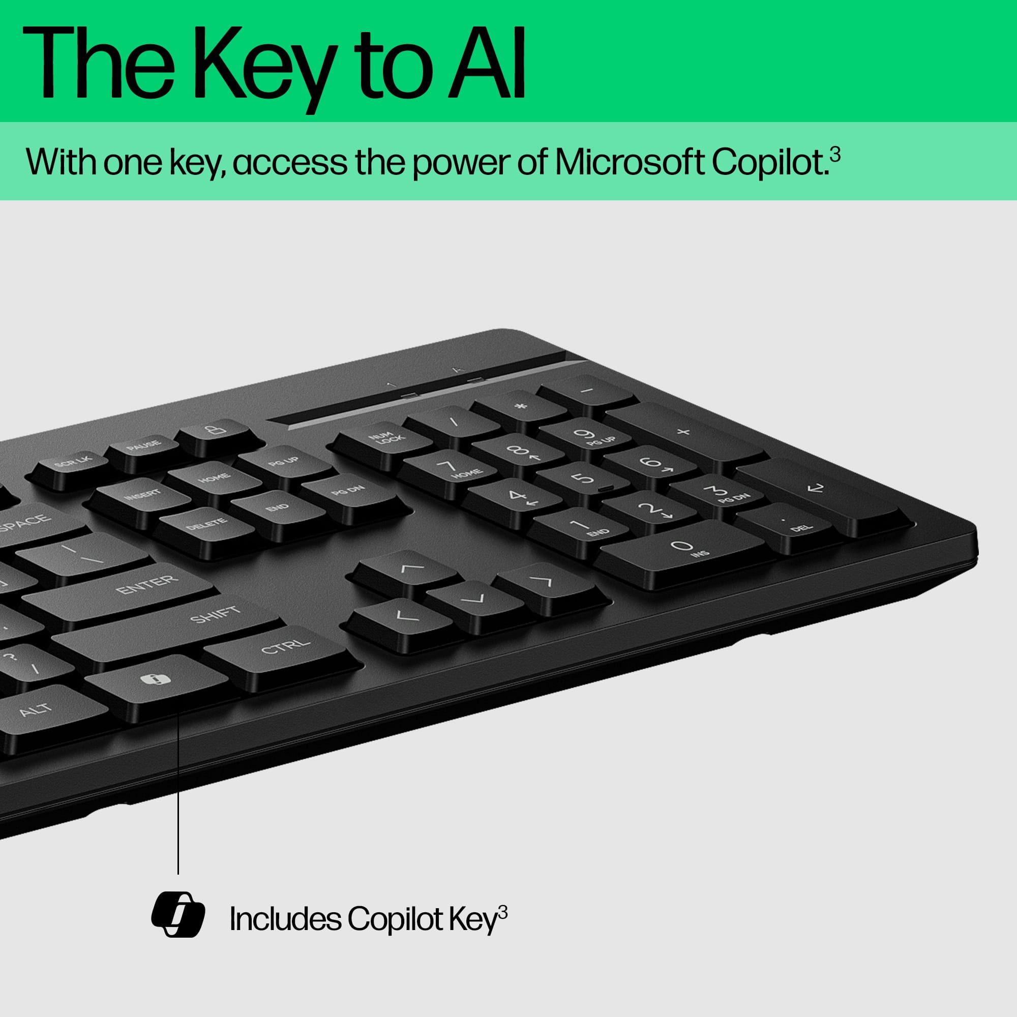 HP 125 Kabelgebundene Tastatur, Volle Größe (100%), Kabelgebunden, USB, Schwarz