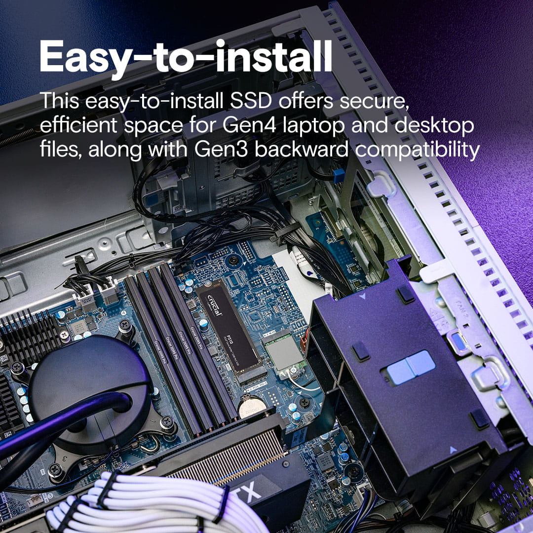 Crucial P310 - SSD - 2 TB - intern - M.2 2280 - PCIe 4.0 x4 (NVMe)