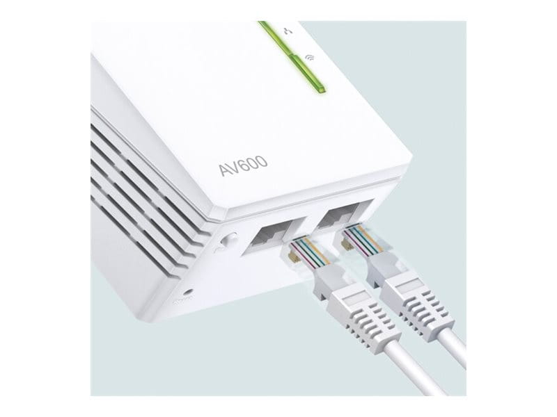 TP-LINK TL-WPA4220KIT V5.0 AV500 2-Port Wifi Powerline Adapter Starter Kit - Powerline-Adapter-Kit HomePlug AV (HPAV)