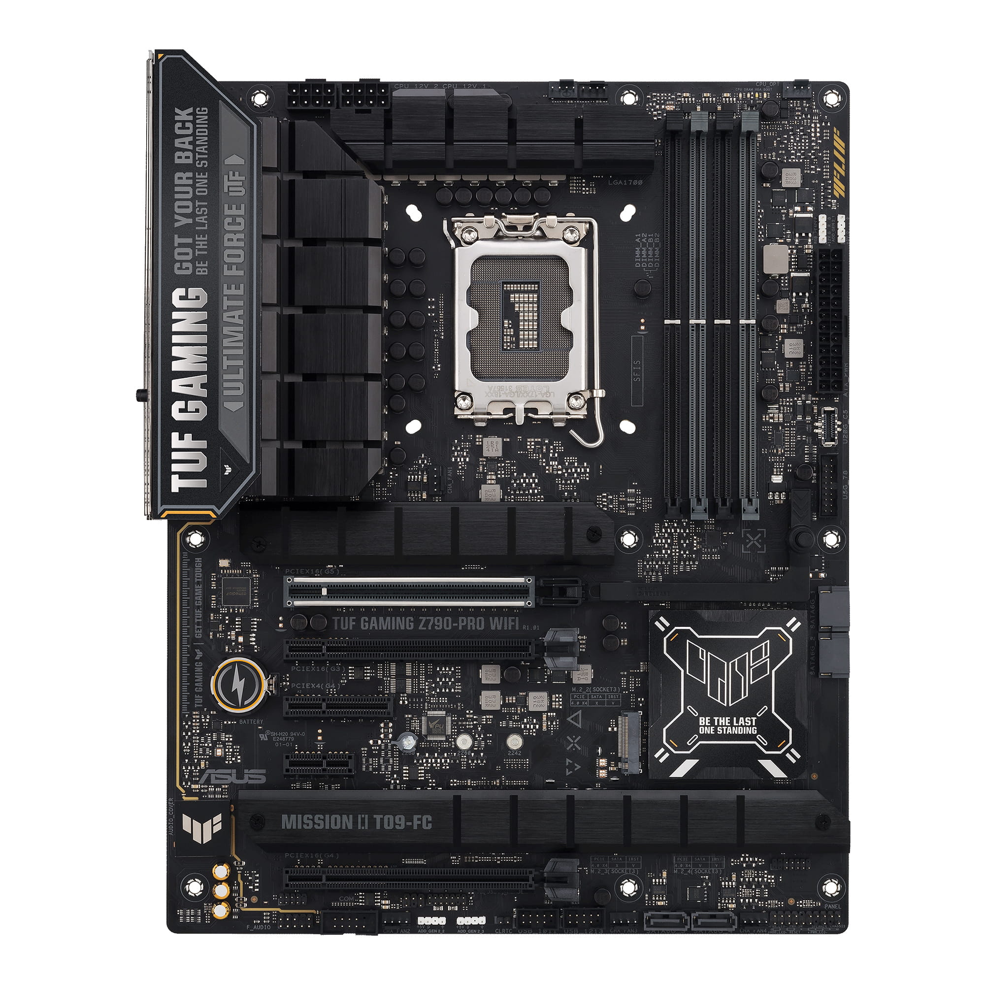 ASUS TUF GAMING Z790-PRO WIFI - Motherboard - ATX - LGA1700-Sockel - Z790 Chipsatz - USB-C 3.2 Gen 2x2, USB-C 3.2 Gen2, USB 3.2 Gen 1, USB 3.2 Gen 2 - Wi-Fi 6E, Bluetooth - Onboard-Grafik (CPU erforderlich)