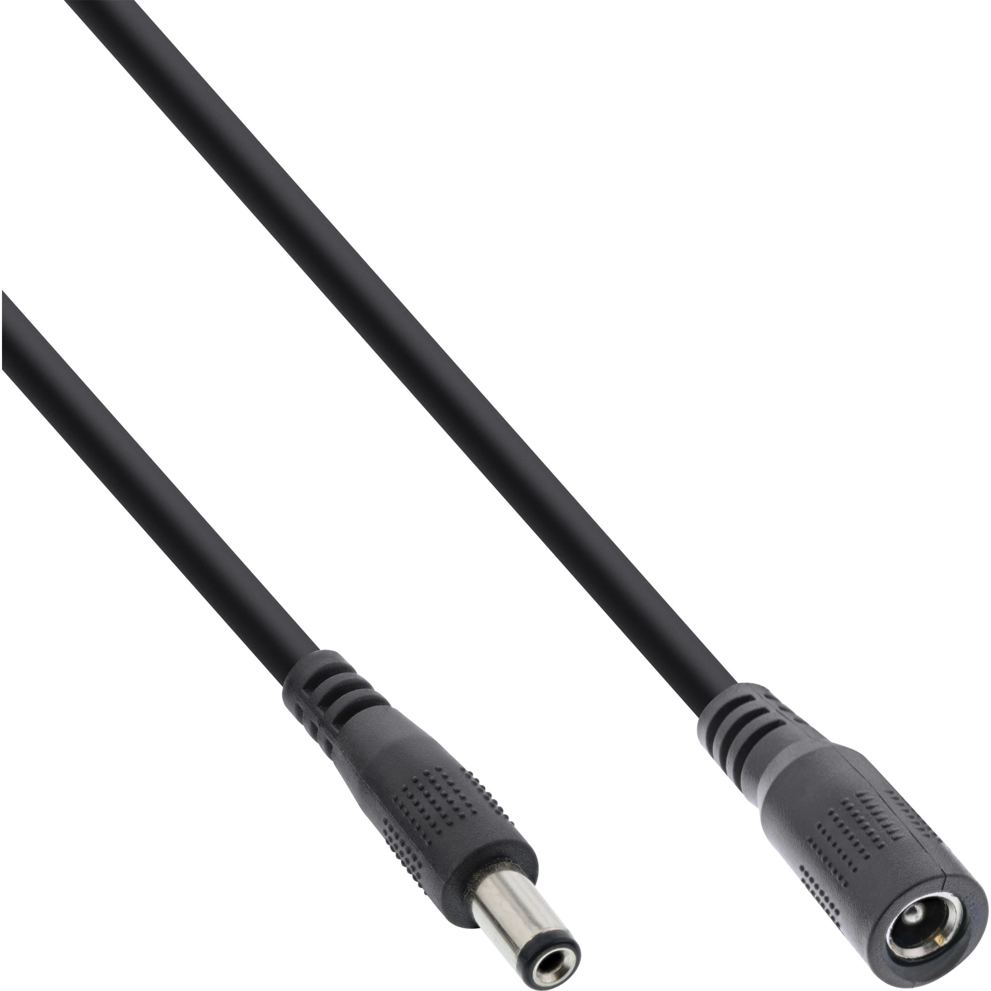 InLine DC Verlängerungskabel - DC Stecker/Buchse 5,5x2,5mm - AWG 18 - schwarz 1m