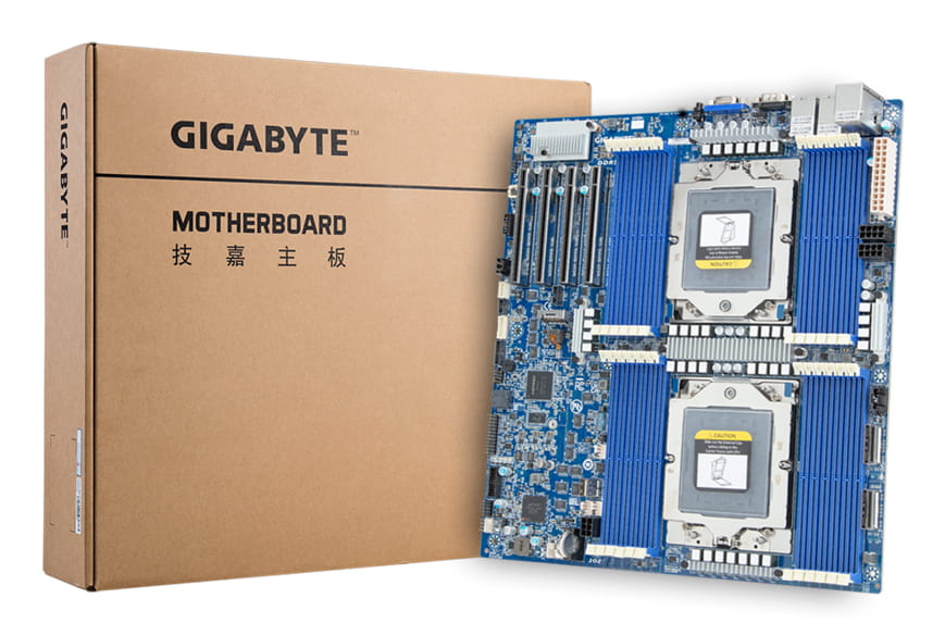 Gigabyte MZ73-LM0, AMD, Socket SP5, AMD EPYC 9004, DDR5-SDRAM, 256 GB, DIMM