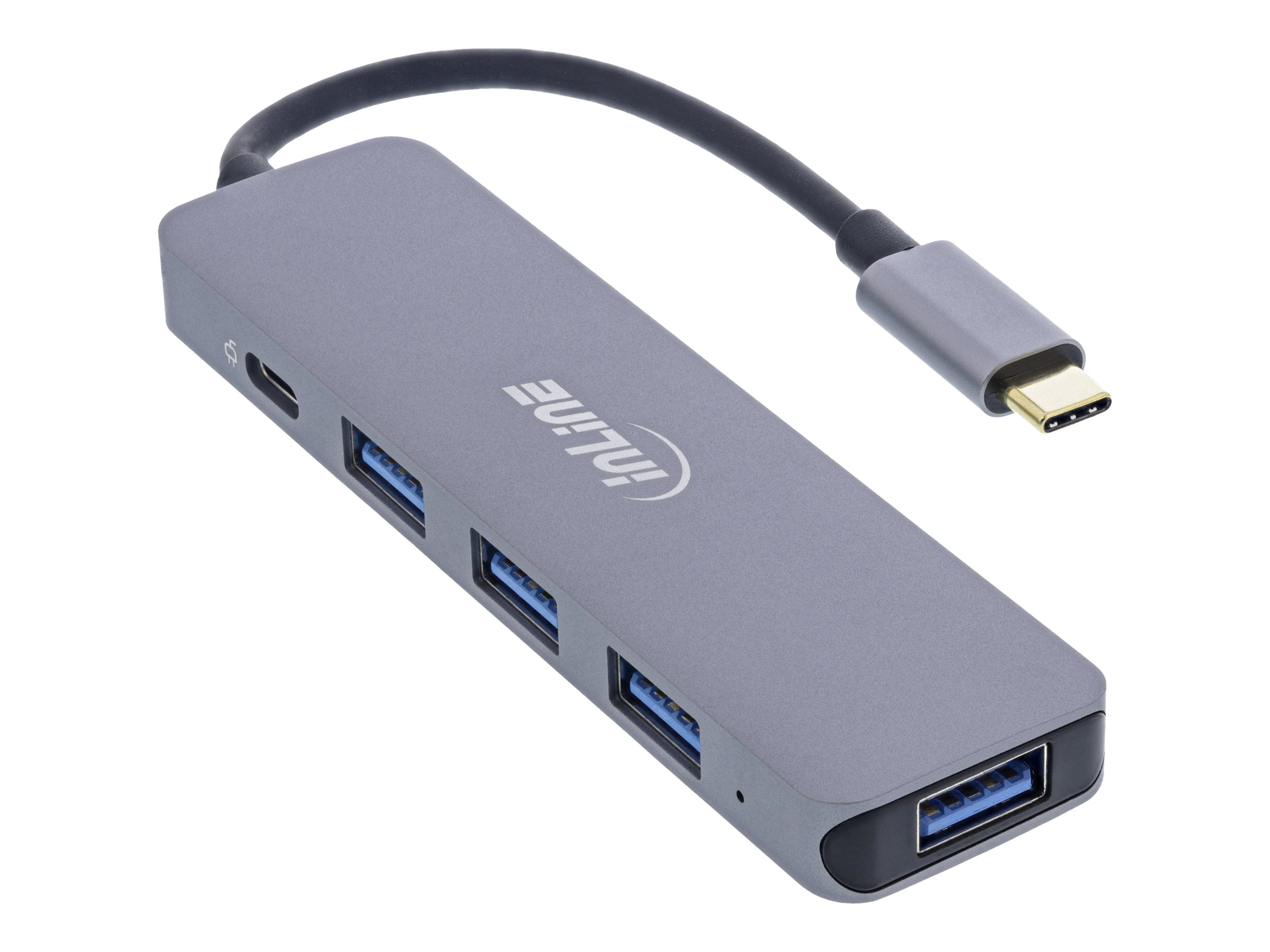InLine USB 3.2 USB-C Multi Hub (4x USB-A 5Gb/s + USB-C (Data/PD 87W)