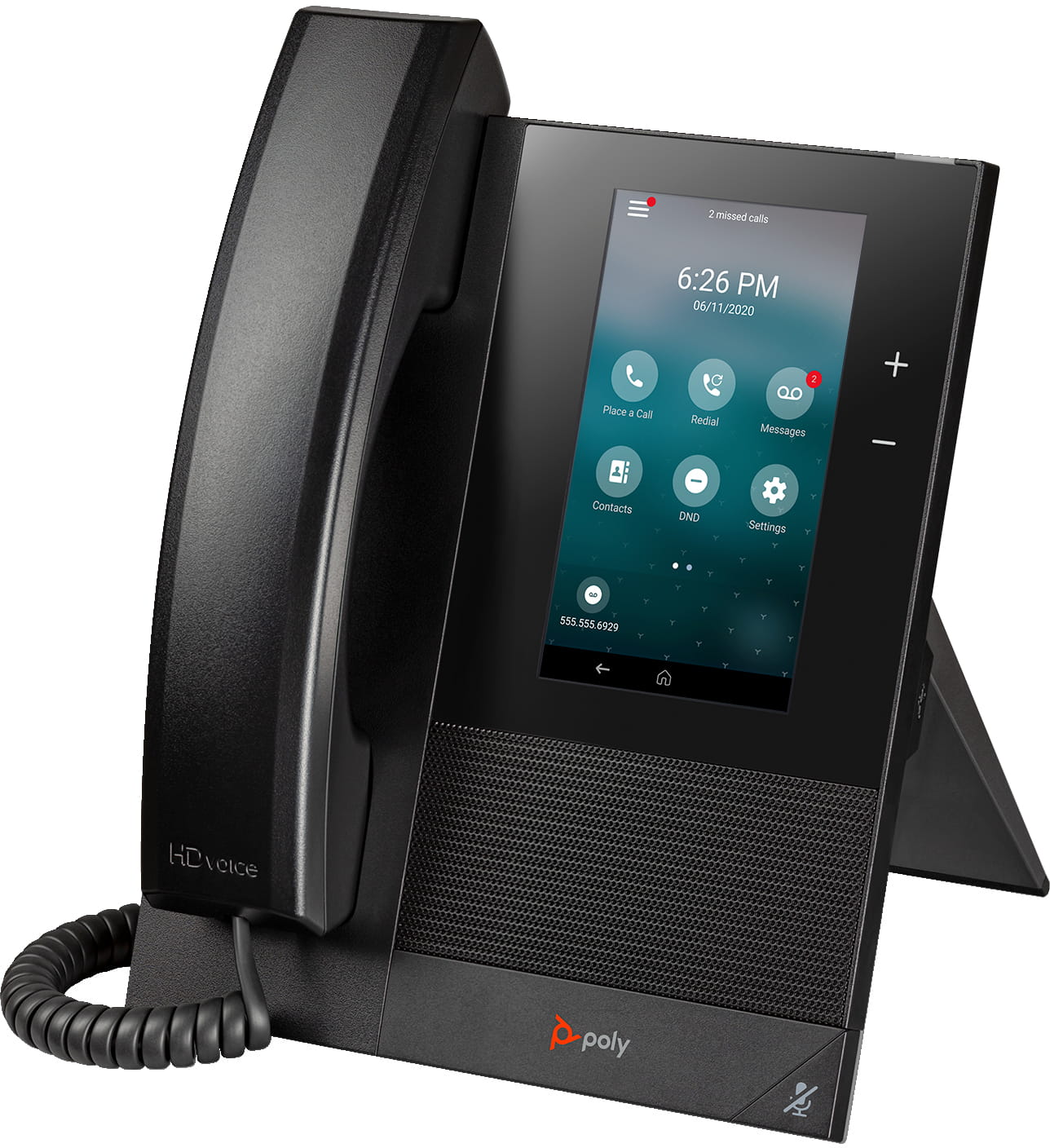 Poly HP Poly CCX 400 - VoIP-Telefon mit Rufnummernanzeige/Anklopffunktion