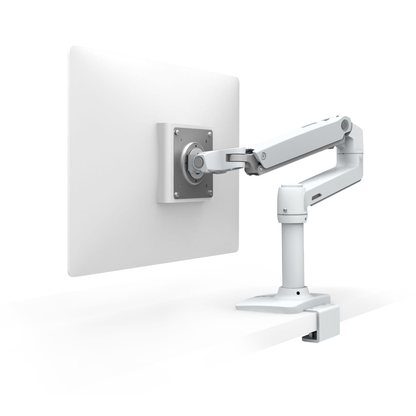 Ergotron LX - Befestigungskit (Gelenkarm, Stange, Unterbau, C-Klemme) - Konstante Krafttechnologie - für LCD-Display - Aluminium, Stahl - weiß - Bildschirmgröße: bis zu 81,3 cm (bis zu 32 Zoll)