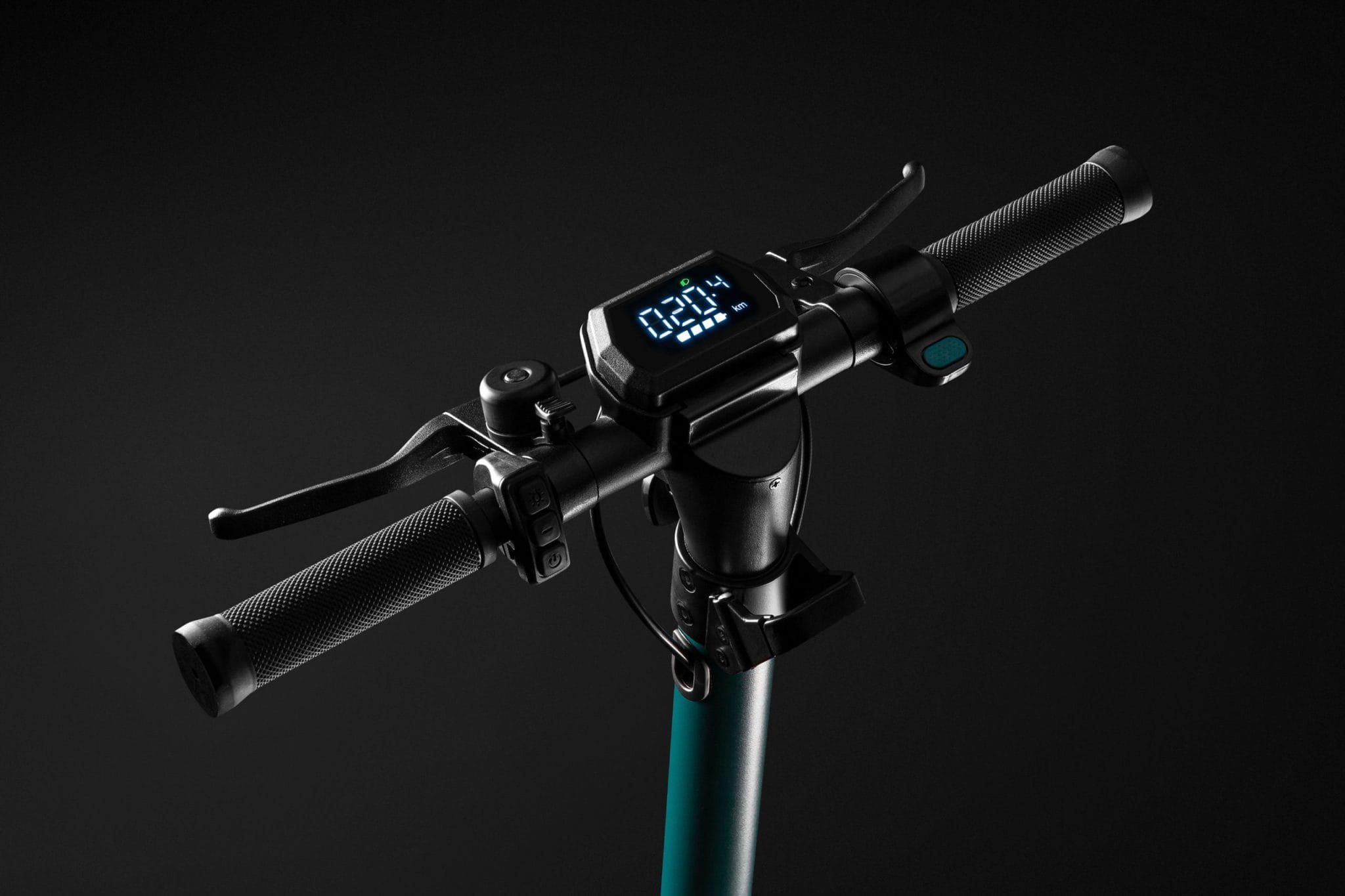 SoFlow SO4 Pro, Klassischer Roller, Schwarz, Türkis, 20 km/h, 120 kg, Unisex, 2 Rad/Räder