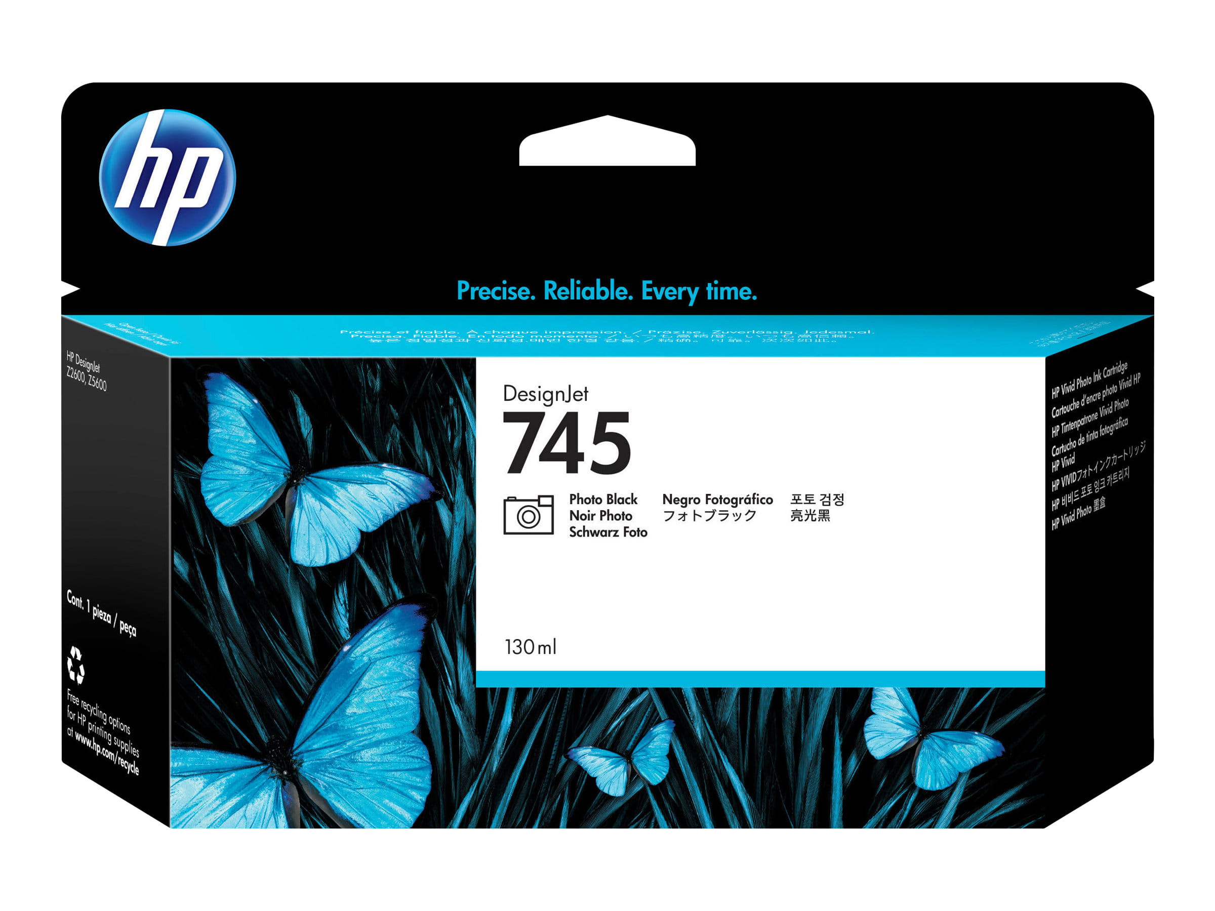 HP 745 - 130 ml - Photo schwarz - original - DesignJet