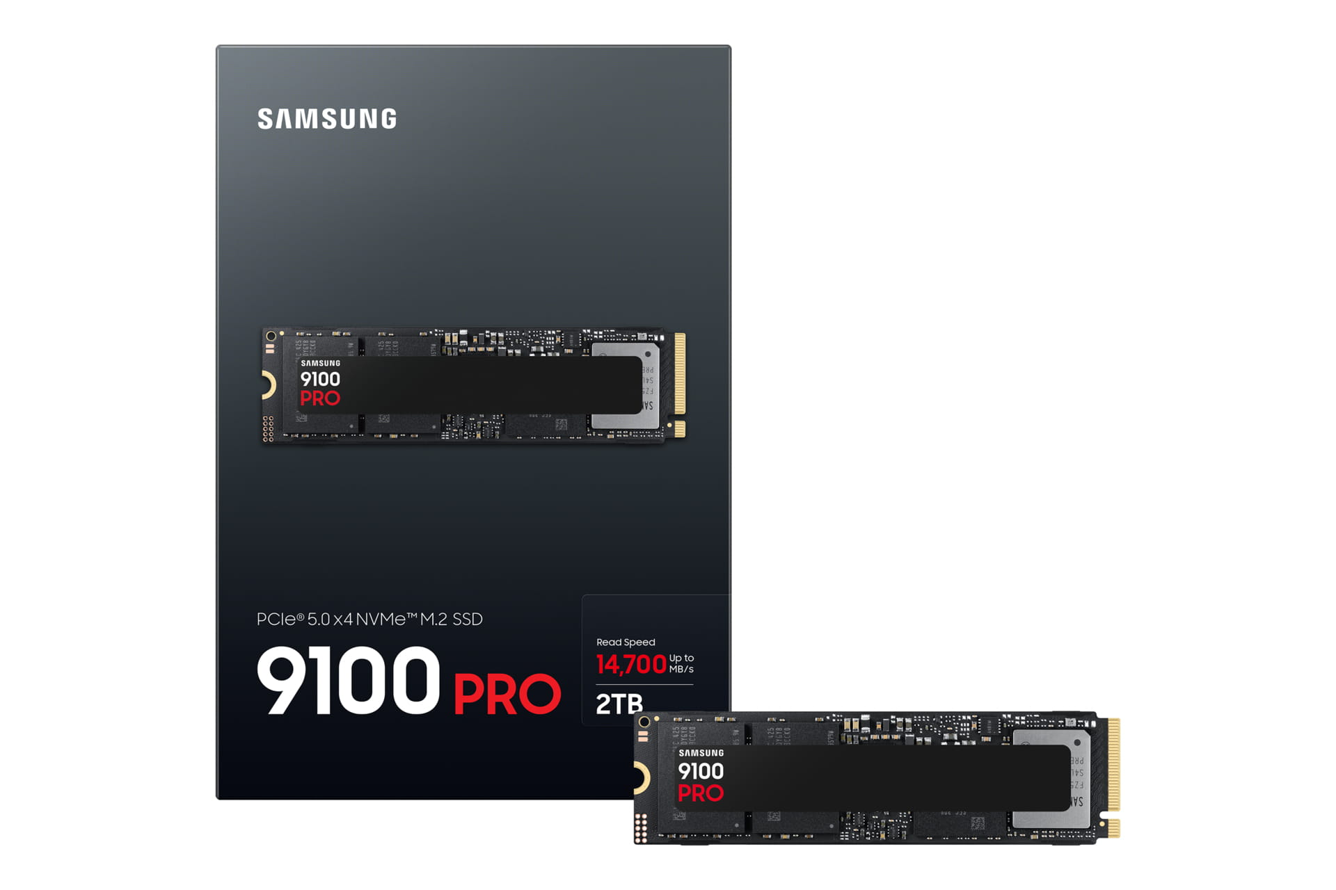 Samsung 9100 PRO MZ-VAP2T0 - SSD - verschlüsselt - 2 TB - intern - M.2 2280 - PCI Express 5.0 x4 (NVMe)