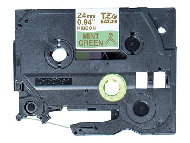 Brother TZe-RM54 - Seidig - Gold auf mintgrün - Rolle (2,4 cm x 4 m)