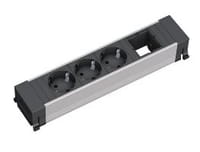 Bachmann CONFERENCE, Drinnen, Typ E, Aluminium, Schwarz, 3 AC-Ausgänge, 260 mm