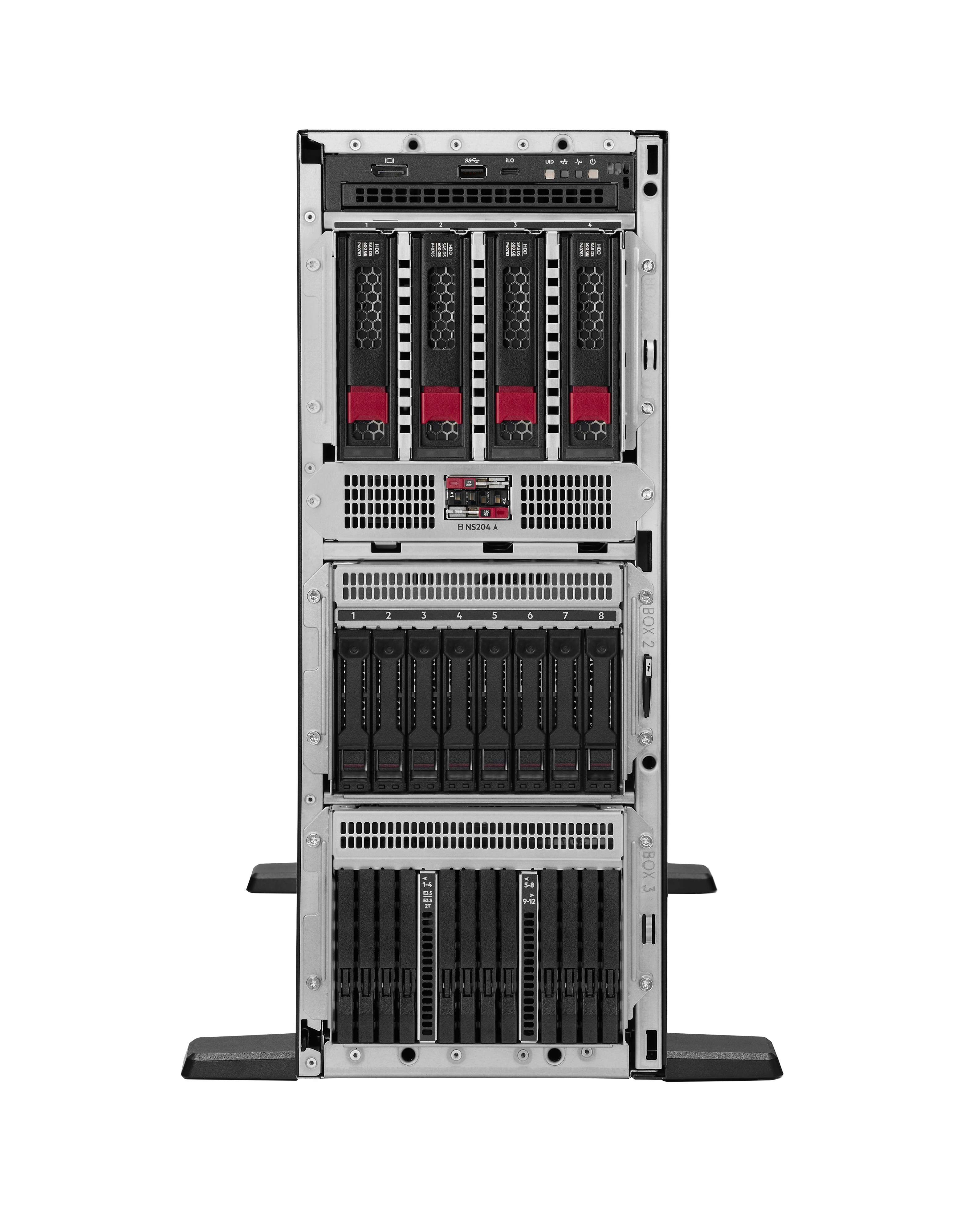 HPE ProLiant Compute ML350 Gen12 - Server - Tower - 4U - zweiweg - 1 x Xeon 6505P / 2.2 GHz - RAM 64 GB - SATA/SAS/NVMe - Hot-Swap 6.4 cm (2.5")