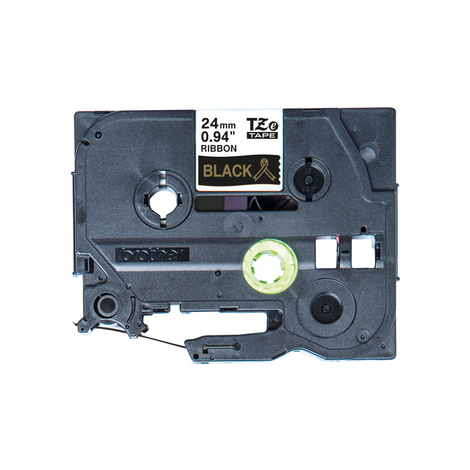 Brother TZe-R354 - Seidig - gold auf schwarz - Rolle (2,4 cm x 4 m)