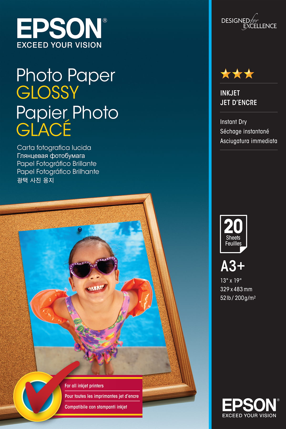 Epson Glänzend - A3 Plus (329 x 483 mm) - 200 g/m²