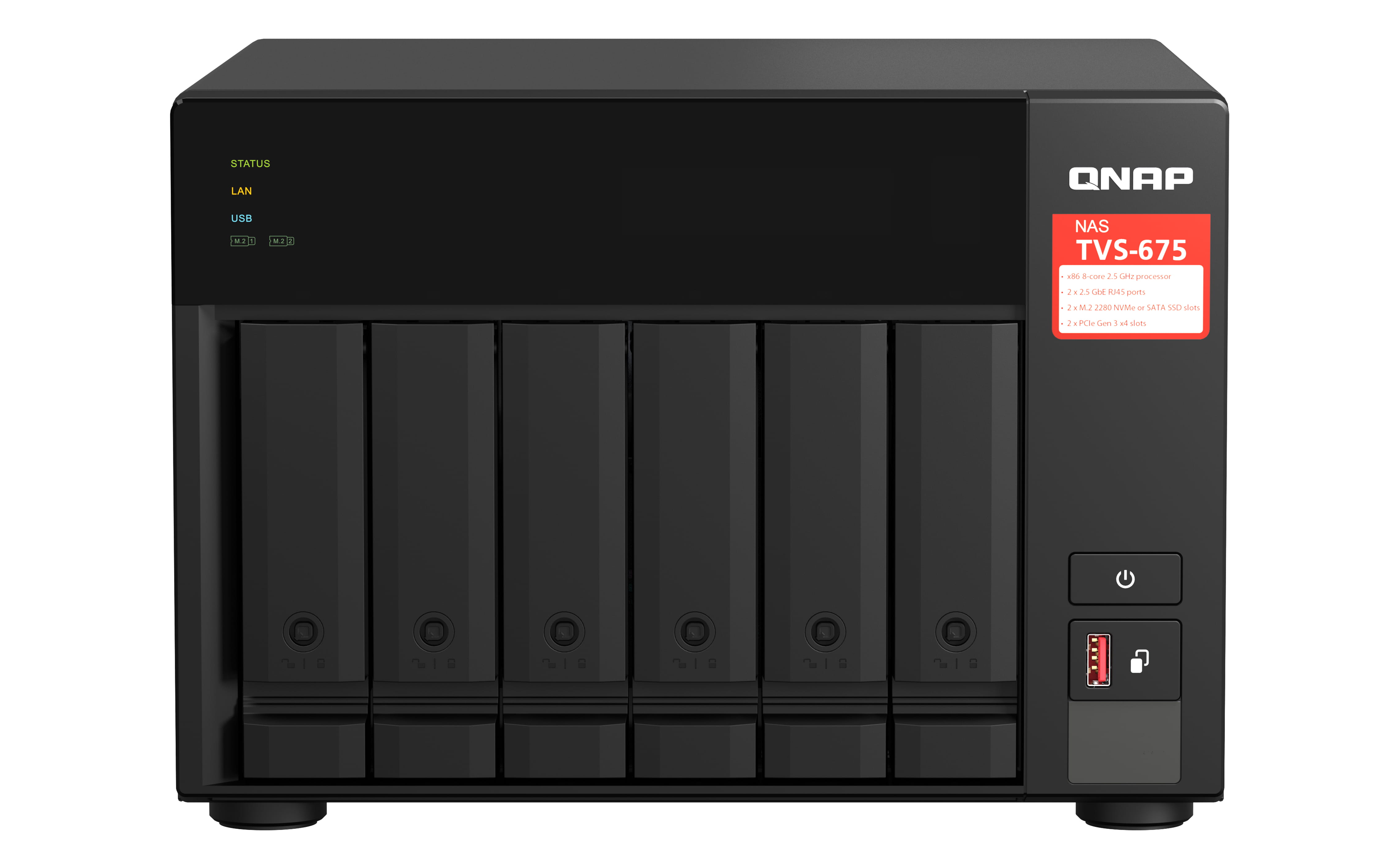 QNAP TVS-675 - NAS-Server - 6 Schächte - SATA