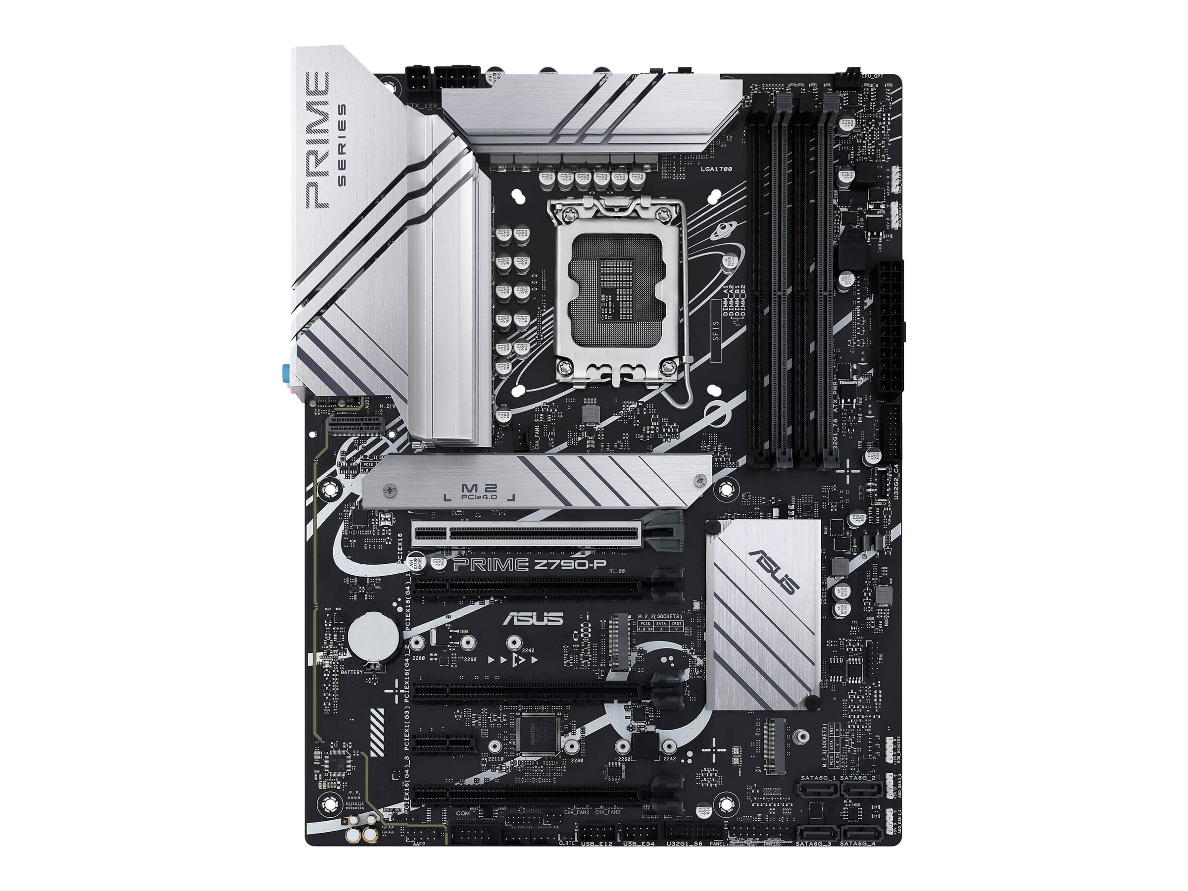 ASUS PRIME Z790-P - Motherboard - ATX - LGA1700 Sockel - Z790 Chipsatz - USB-C 3.2 Gen 2x2, USB 3.2 Gen 2, USB 3.2 Gen 1, USB-C 3.2 Gen2 - 2.5 Gigabit LAN - Onboard-Grafik (CPU erforderlich)