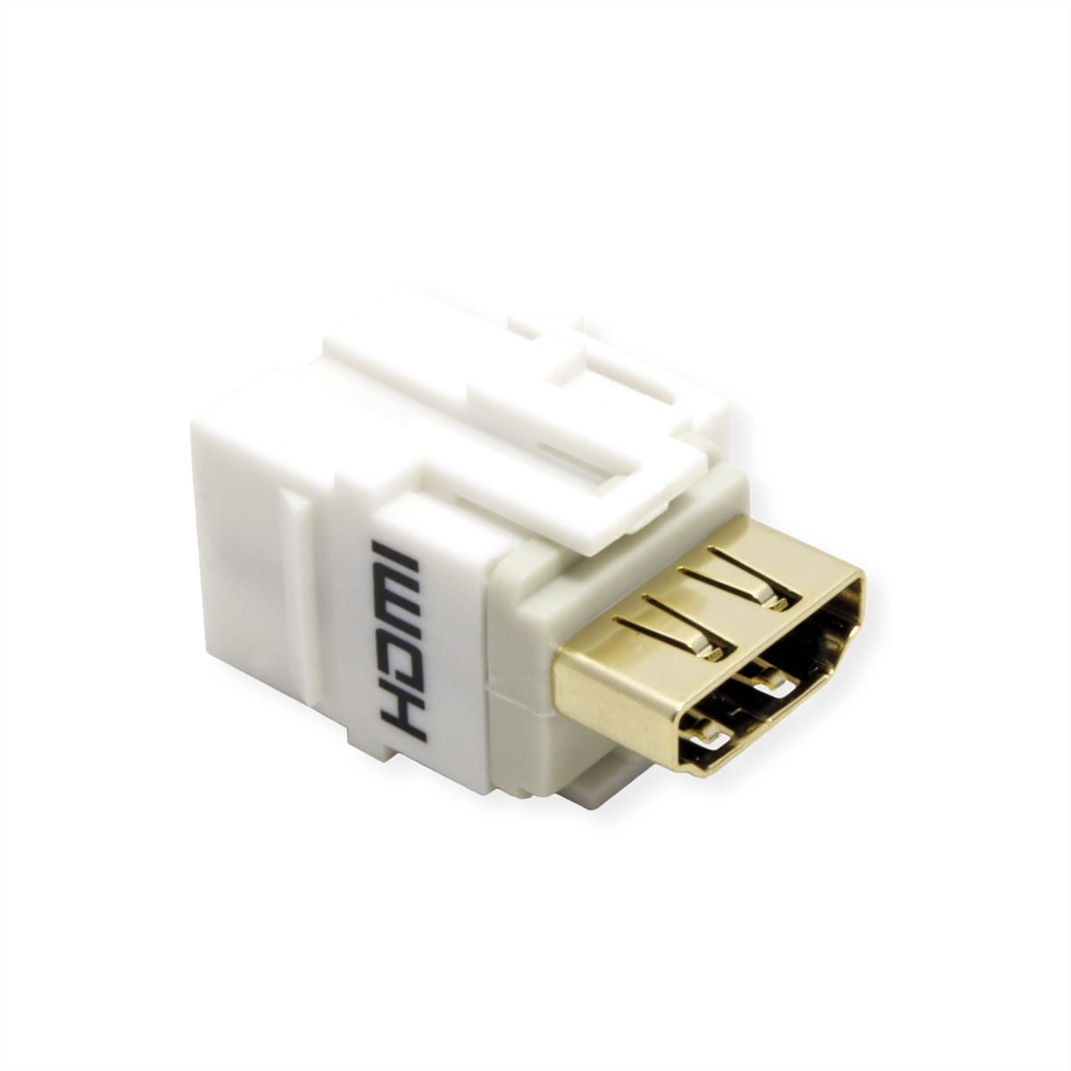 Bachmann HDMI 2.0 Keystone Modul Buchse/Buchse weiss