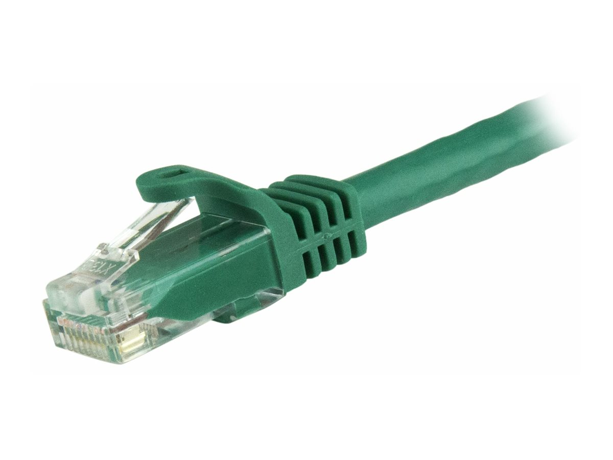 StarTech.com Startech 10m CAT6 Ethernet Cable, 10 Gigabit Snagless RJ45 650MHz 100W PoE Patch Cord, CAT 6 10GbE UTP Network Cable w/Strain Relief, Green, Wiring is UL Certified/TIA - Category 6 - 24AWG (N6PATC10MGN)