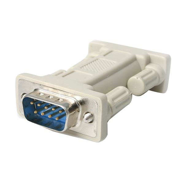 StarTech.com DB9 RS232 Serieller Nullmodem-Adapter – Stecker/Stecker - Nullmodemadapter - DB-9 (M)