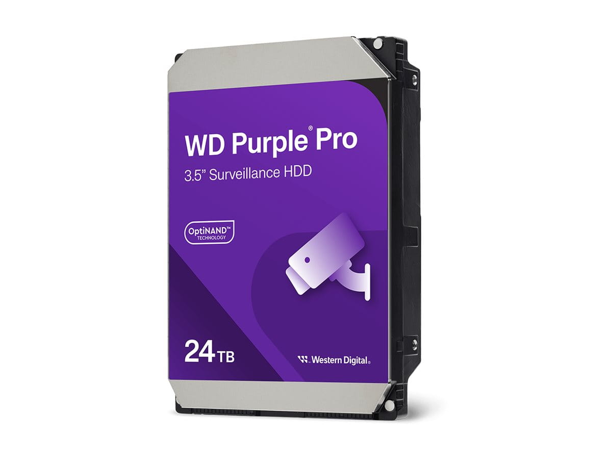 WD Purple Pro WD241PURP - Festplatte - 24 TB - Überwachung, intelligente Videoübertragung - intern - 3.5" (8.9 cm)