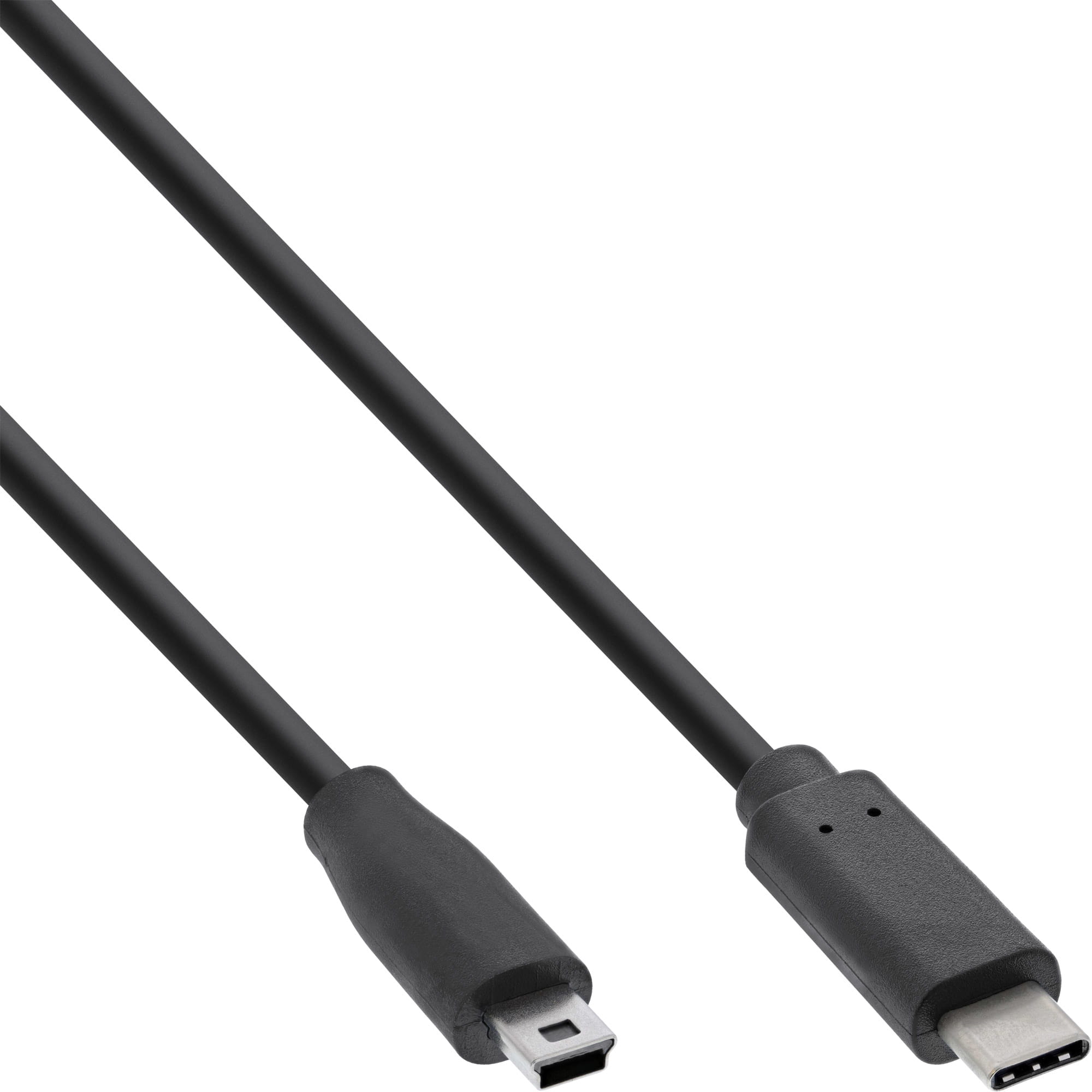 InLine USB 2.0 Kabel - USB-C Stecker an Mini-B Stecker - schwarz - 1,5m