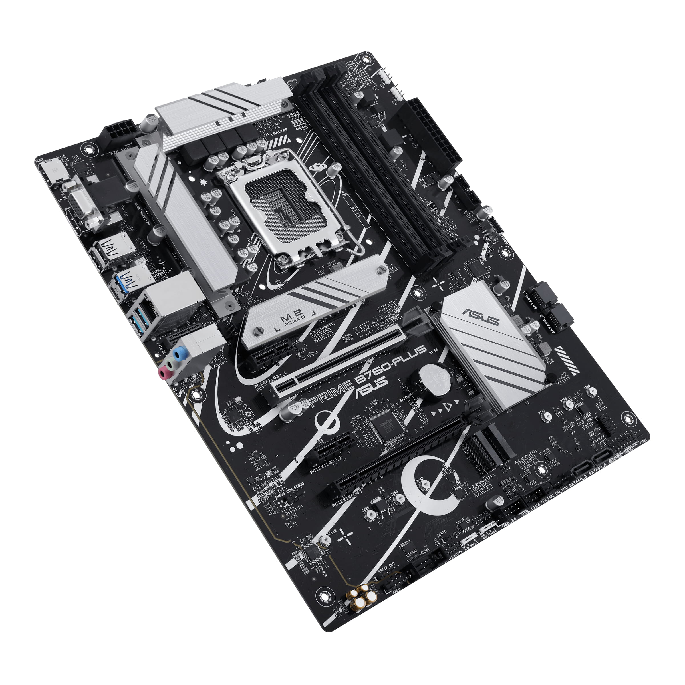 ASUS PRIME B760-PLUS, Intel, LGA 1700, Intel® Celeron®, Intel® Core™ i3, Intel® Core™ i5, Intel® Core™ i7, Intel® Core™ i9,..., LGA 1700, DDR5-SDRAM, 192 GB - Mainboard - Intel Sockel 1700 (Core i) - ASUS PRIME B760-PLUS - Intel