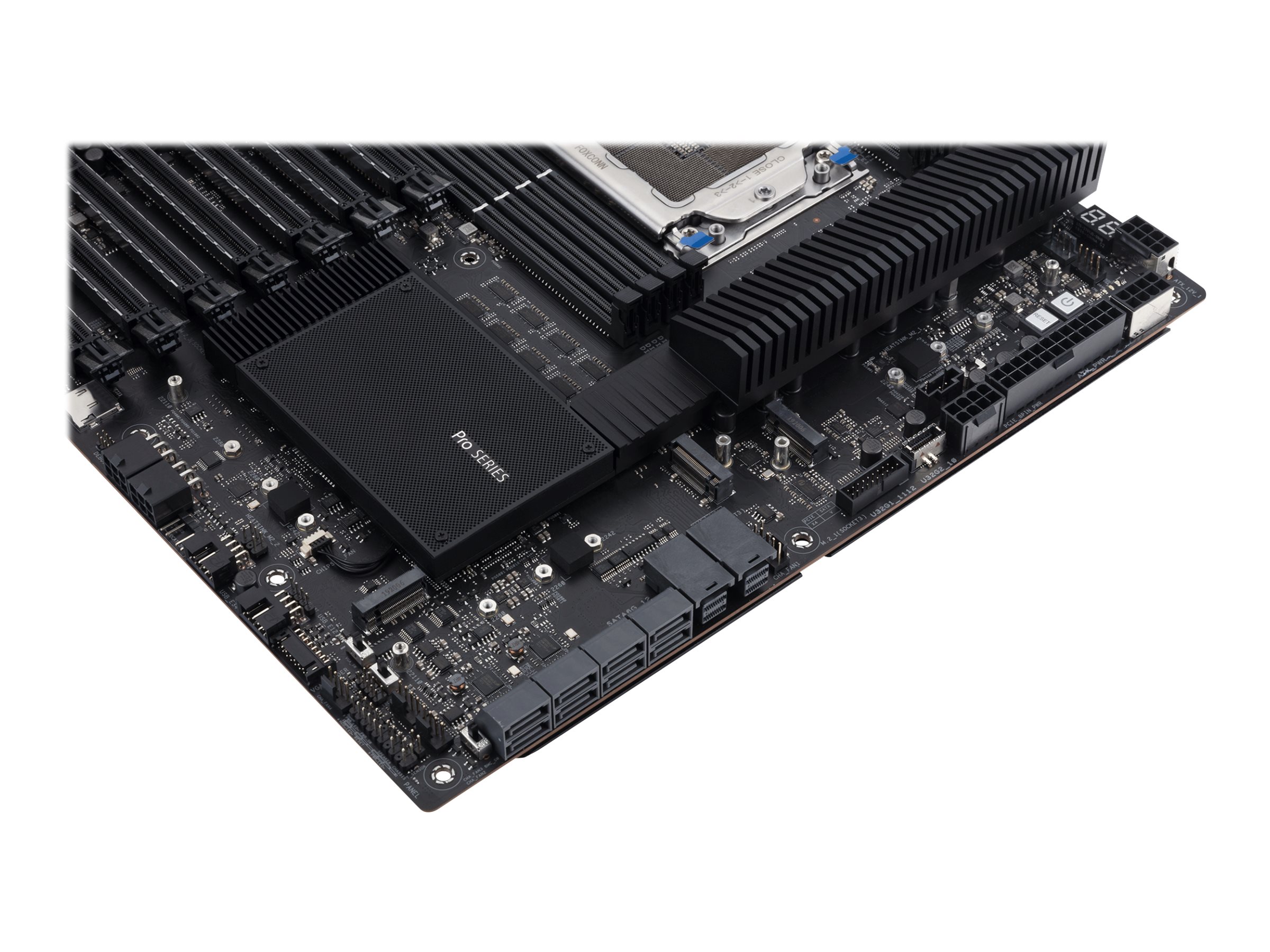 ASUS Pro WS WRX80E-SAGE SE WIFI - Motherboard - E-ATX - Socket sWRX8 - AMD WRX80 Chipsatz - USB-C Gen 2x2, USB-C Gen2, USB 3.2 Gen 2, USB 3.2 Gen 1 - 2 x 10 Gigabit LAN, Wi-Fi 6, Bluetooth - HD Audio (8-Kanal)