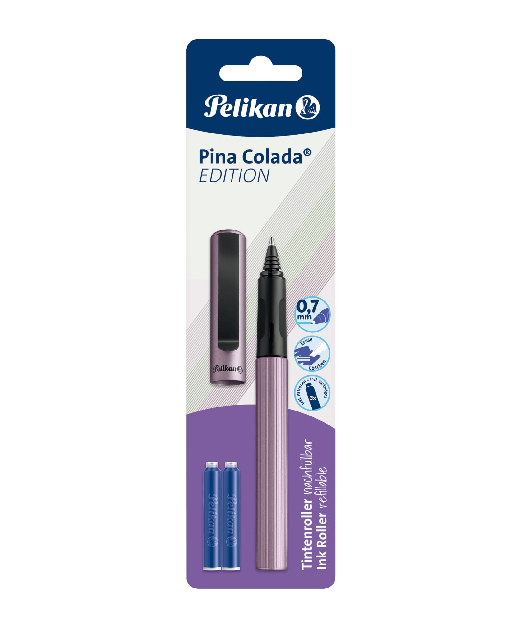 Pelikan Pina Colada Edition, Stick Pen, Gemischte Farben, Blau, 0,7 mm, Fein, Beidhändig Pelikan Pina Colada Edition, Stick Pen, Gemischte Farben, Blau, 0,7 mm, Fein, Beidhändig