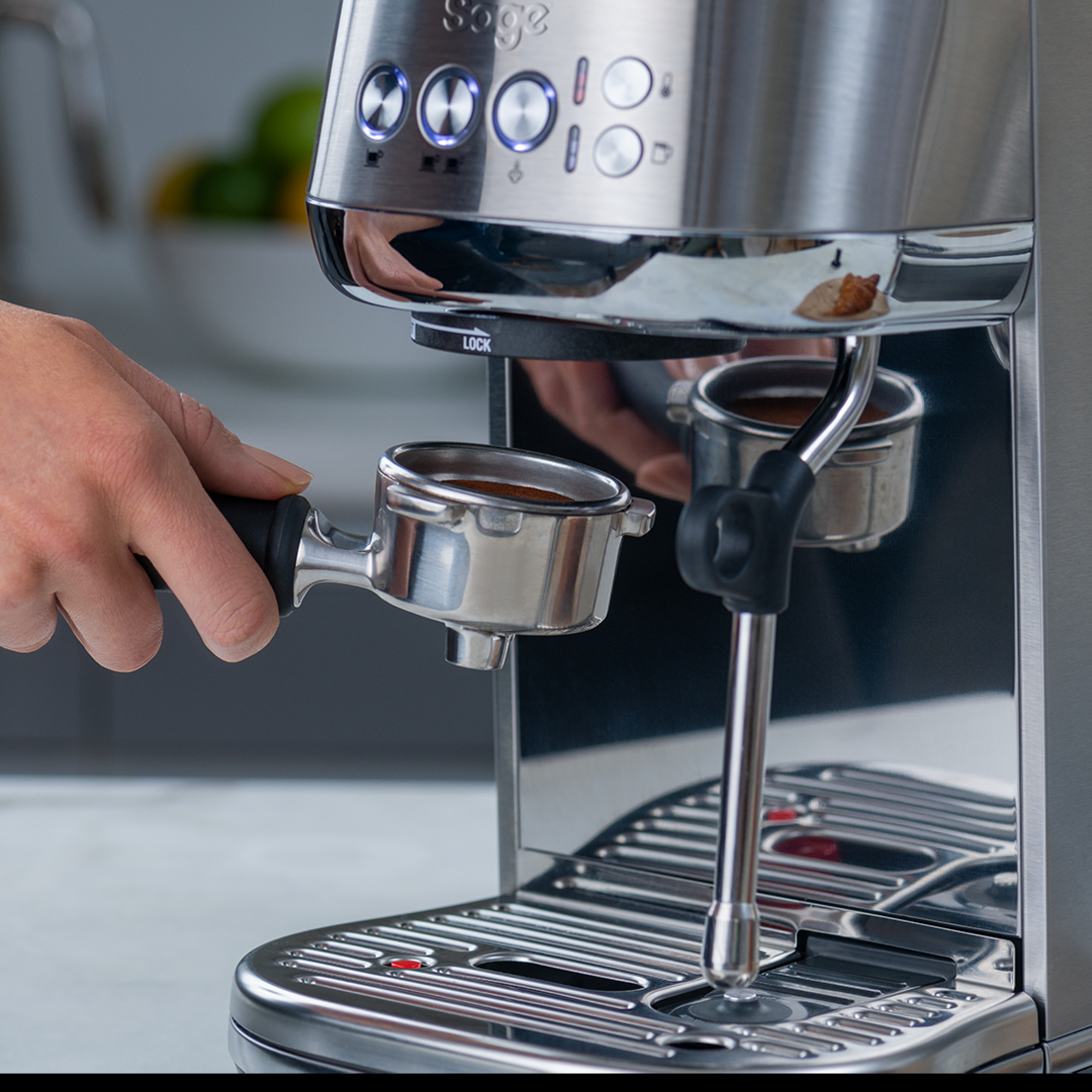 Sage Appliances Sage SES500BSS4EEU1 the Bambino Plus - Kaffeemaschine