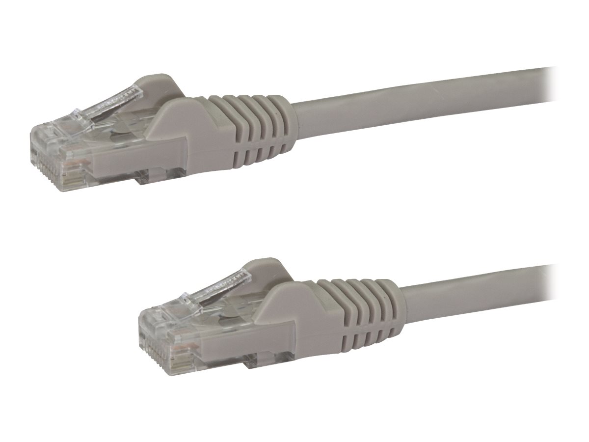 StarTech.com 3m CAT6 Ethernet Cable, 10 Gigabit Snagless RJ45 650MHz 100W PoE Patch Cord, CAT 6 10GbE UTP Network Cable w/Strain Relief, Grey, Wiring is UL Certified/TIA - Category 6 - 24AWG (N6PATC3MGR)