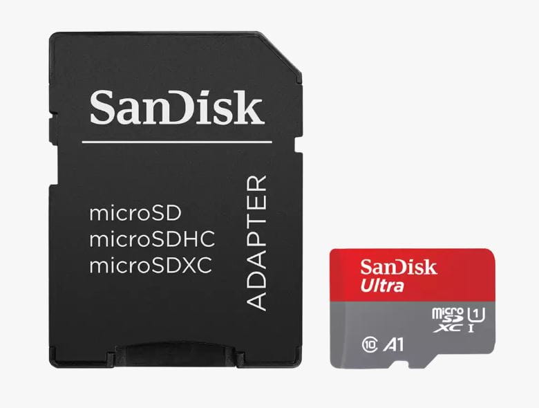 SanDisk Ultra - Flash-Speicherkarte (microSDXC-an-SD-Adapter
