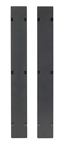 APC Rack-Kabelführungskonsolen-Abdeckung - Schwarz - 42HE - TAA-konform (Packung mit 2)