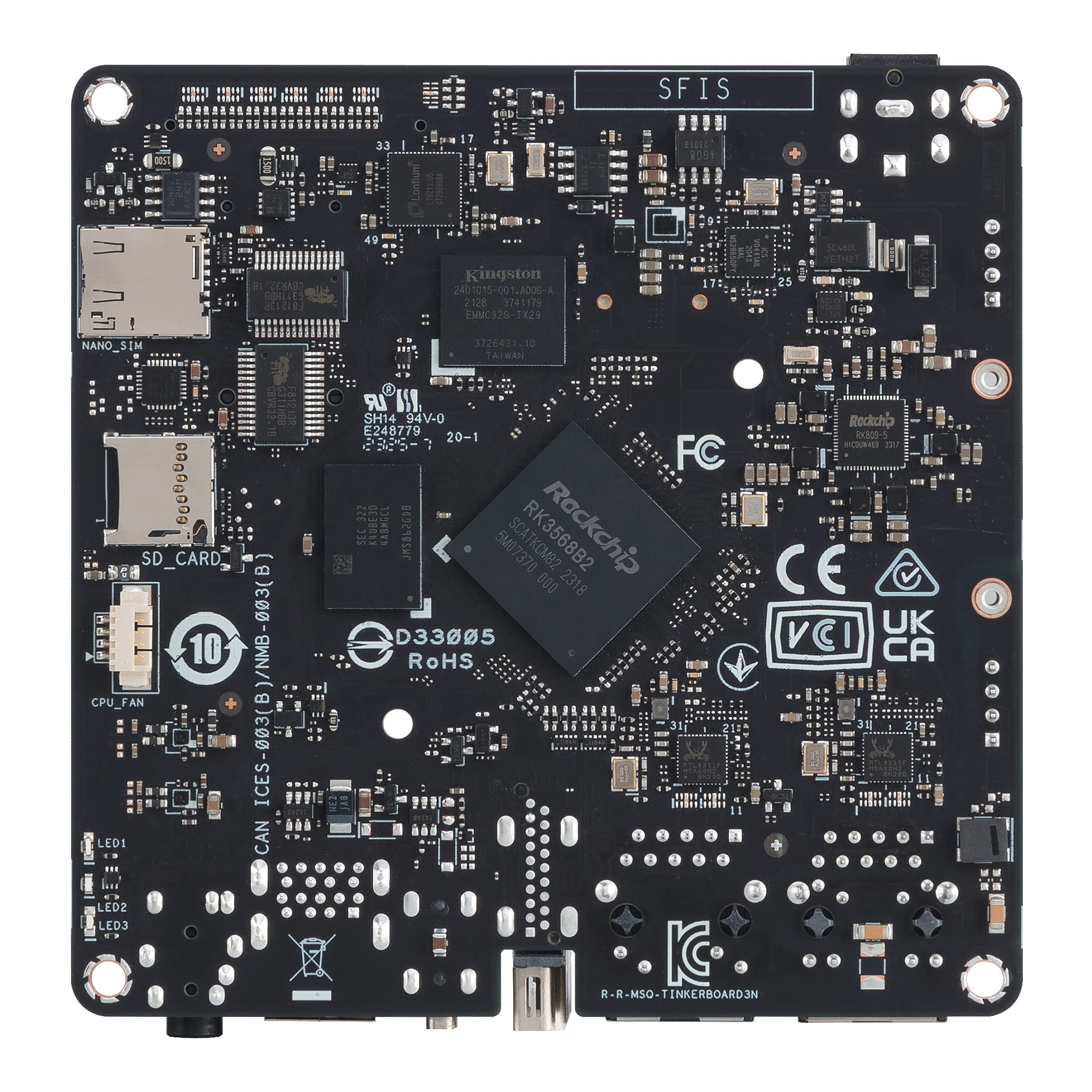 ASUS Tinker Board 3N - Einplatinenrechner - Rockchip RK3568