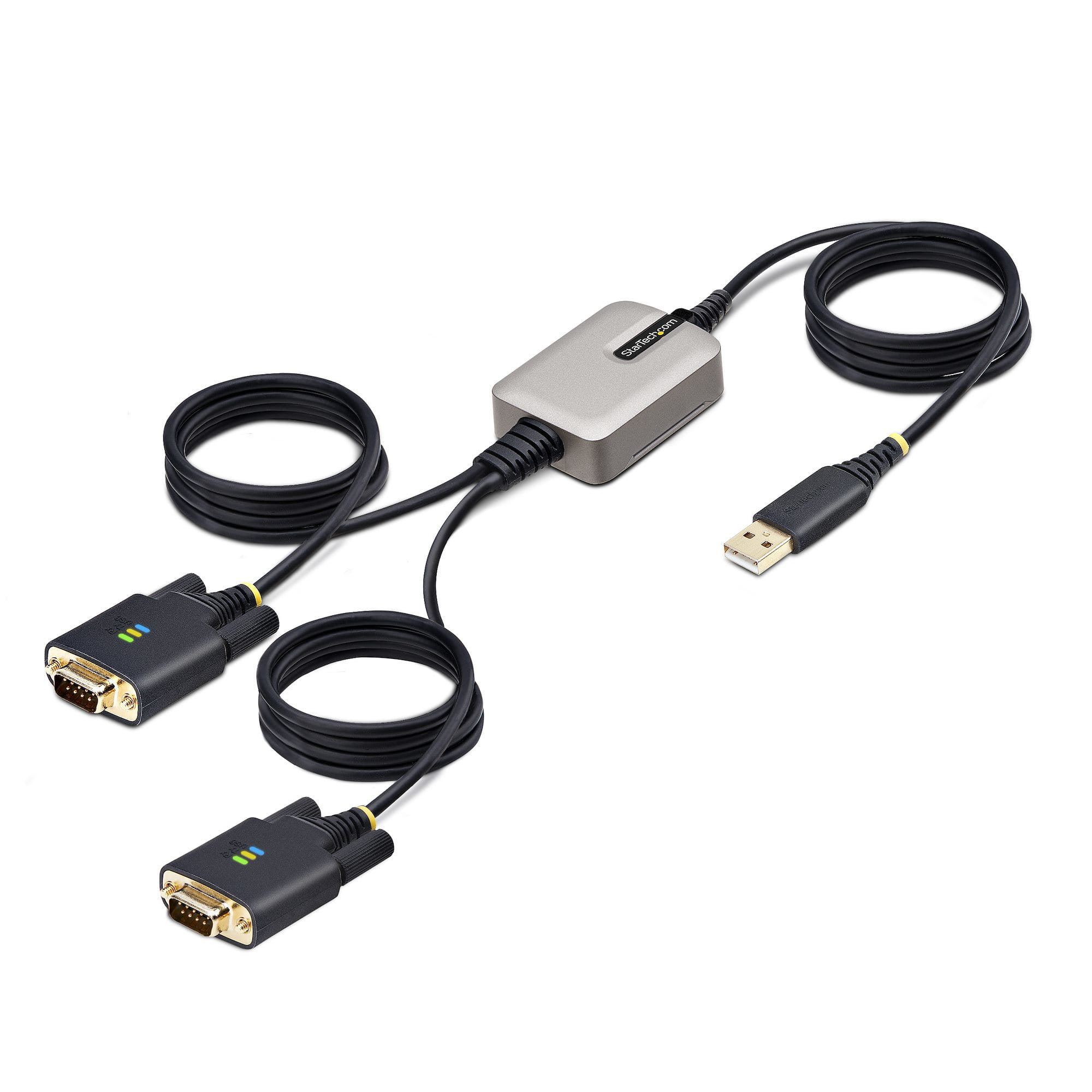 StarTech.com 4m 2-Port USB auf Seriell Adapter, RS232 COM-Retention, FTDI - Kabel USB / seriell - USB (M)