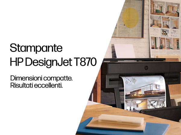 HP DesignJet T870 - 610 mm (24") Großformatdrucker - Farbe - Tintenstrahl - Rolle A1 (61,0 cm x 91,4 m)