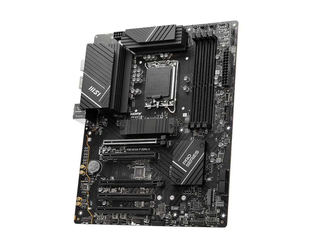 MSI PRO B760-P DDR4 II - Motherboard - ATX - LGA1700-Sockel - B760 Chipsatz - USB 3.2 Gen 1, USB-C 3.2 Gen2 - 2.5 Gigabit LAN - Onboard-Grafik (CPU erforderlich)