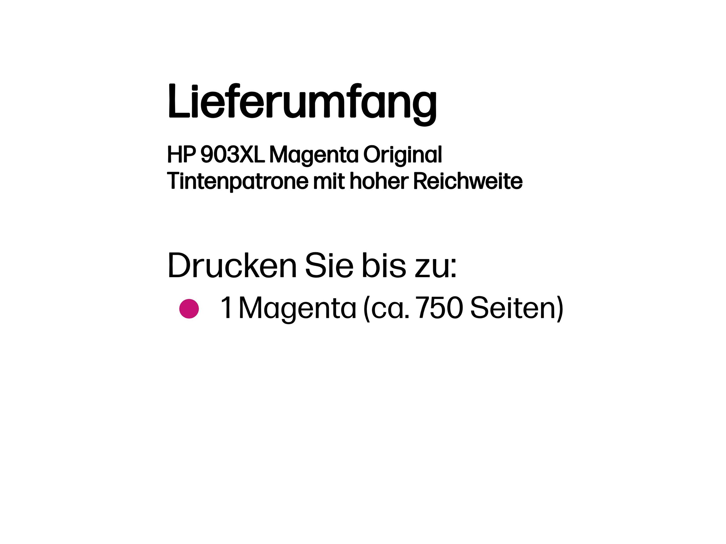 HP 903XL - 9 ml - Hohe Ergiebigkeit - Magenta